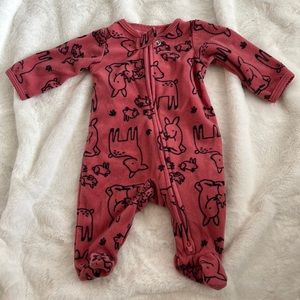 Carter’s fleece sleeper with double zippers